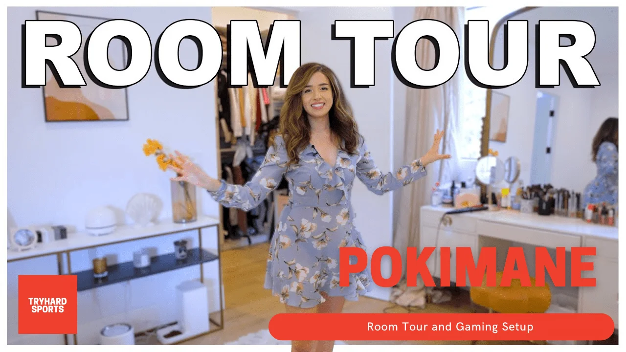 Pokimane Room Tour and Gaming Setup, Most watched Female Twitch Streamer Pokimane Room Tour