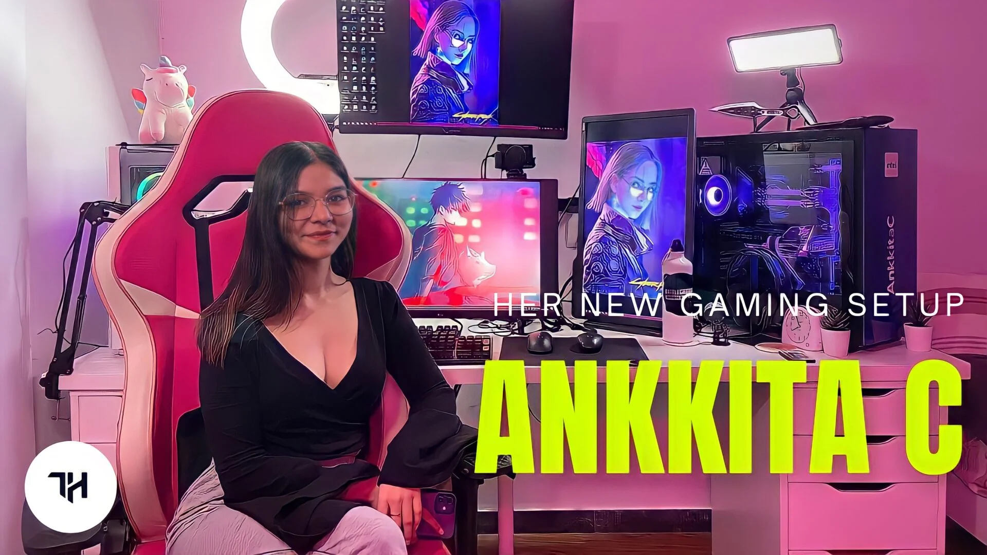 Ankita C Room Tour and Gaming Setup