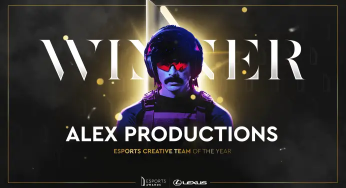 Esports Creative Team of the Year 2021, award goes to Alex Productions: Dr Disrespect