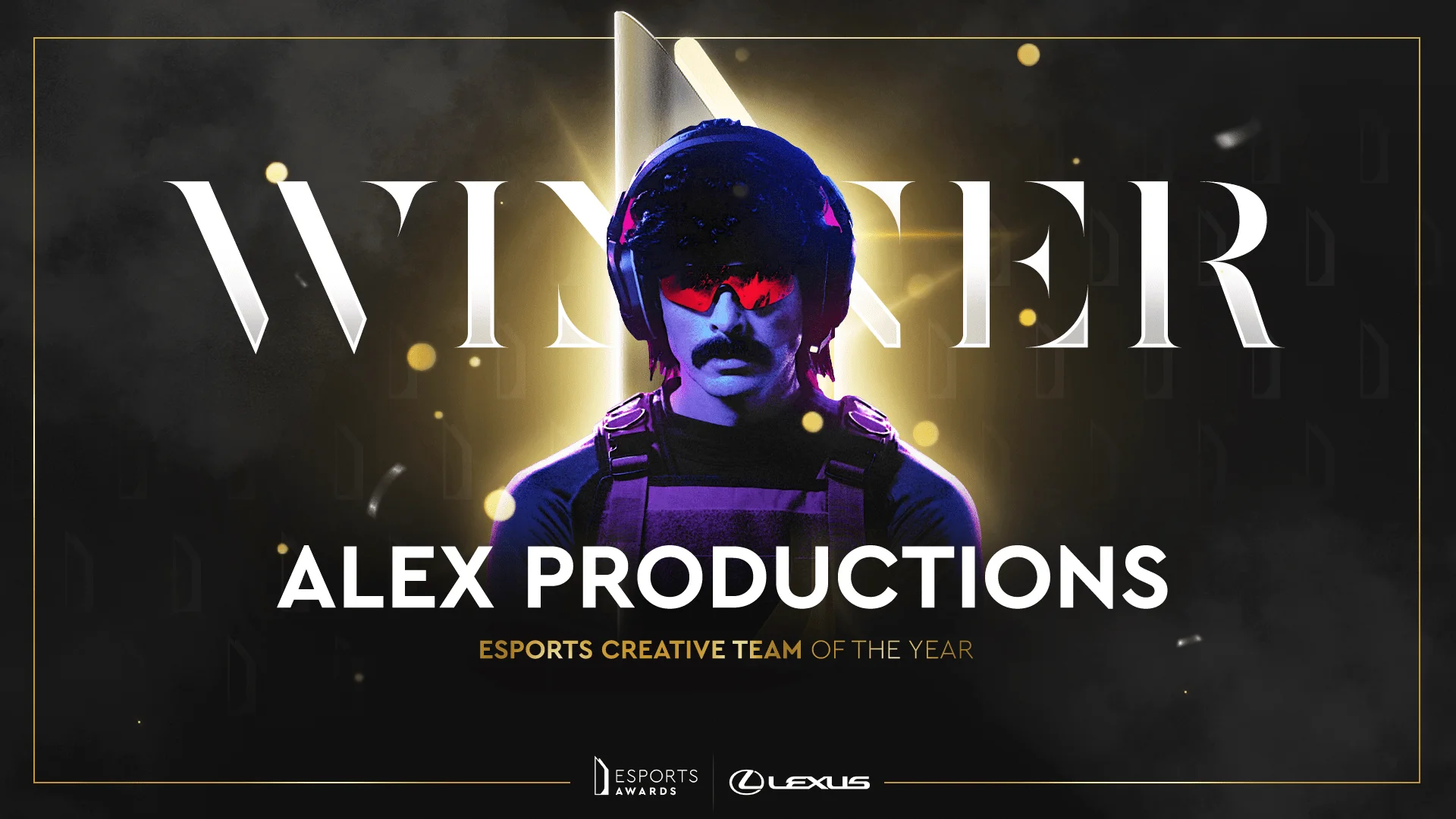 Esports Creative Team of the Year 2021, award goes to Alex Productions: Dr Disrespect Esports Creative Team of the Year 2021, award goes to Alex Productions: Dr Disrespect