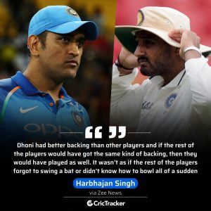 After Harbhajan Singh's retirement, the pain of the spill, said "Dhoni did not talk directly to the face"