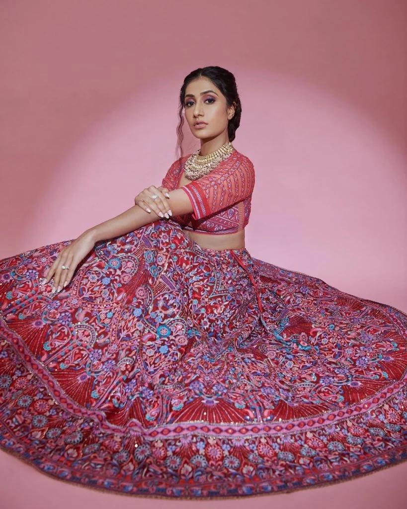 Dhanashree Verma in Pink Lehenga: Exclusive Pictures Inside Dhanashree Verma Pink Lehenga