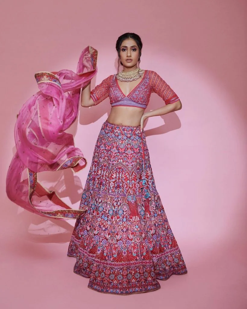 Dhanashree Verma in Pink Lehenga: Exclusive Pictures Inside Dhanashree Verma Pink Lehenga