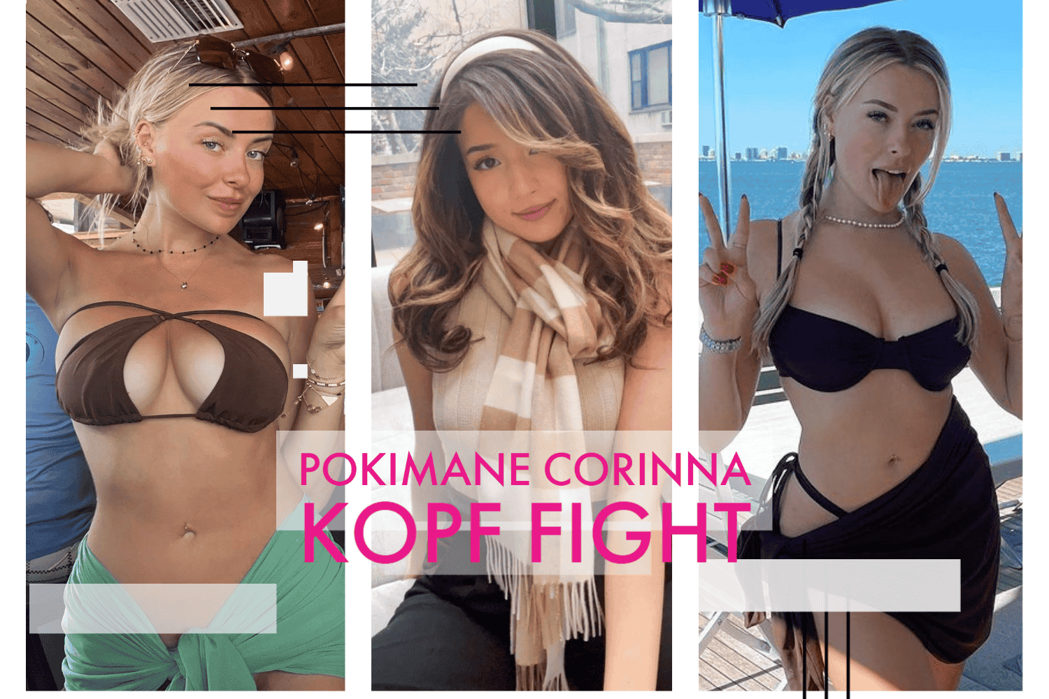 Pokimane Dismisses Possibility of Fight with Corinna Kopf Pokimane Corinna Kopf fight