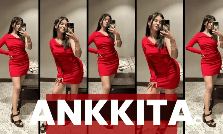 Ankkia c in red dress