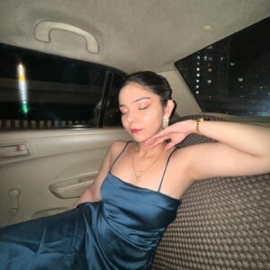 Gaming Video Creator Ankita C Blue Gown