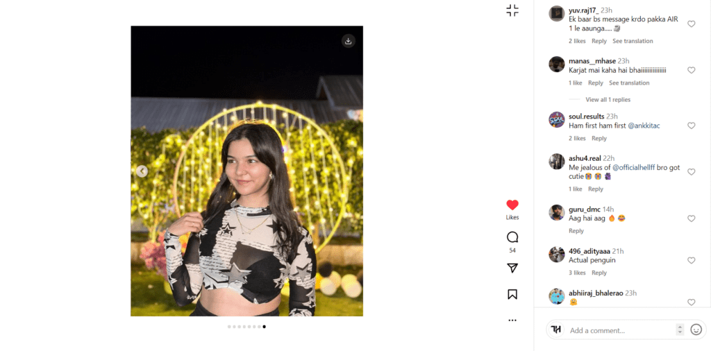 Ankkita C Cute Instagram Posts