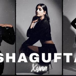 Shagufta Iqbal all-black outfit