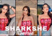 Sharkshe in Pink top