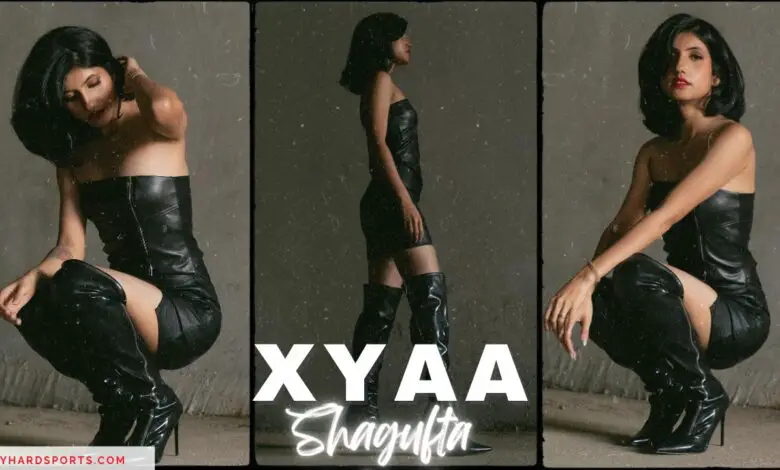 Xyaa in Sexy Black Dress