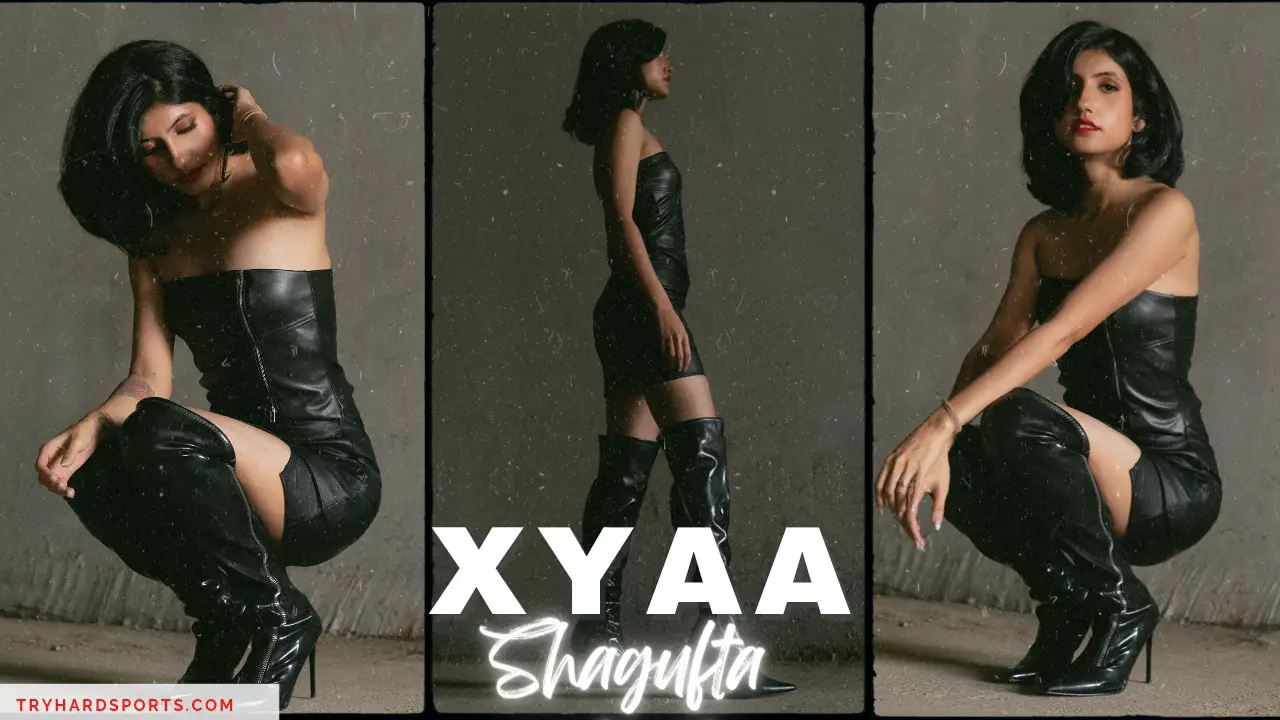 Xyaa in Sexy Black Dress