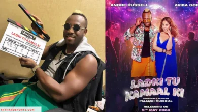 IPL 2024 Buzz: KKR Sensation Andre Russell Set to Dazzle Bollywood in Debut Music Video Ladki Tu Kamaal Ki Andre Rusell Avika Gor in Ladki Kmaal ki