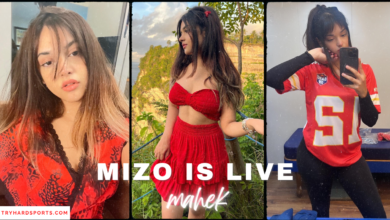 MIzo is live in red dress