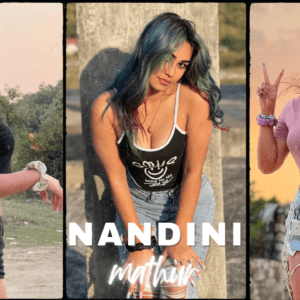 Nandini Mathur, a stunning Indian model from Dehradun, posing gracefully for the camera.