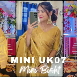 Mini UK07 dazzles in a Yellow Saree: Top Female Streamer of Dehradun, Check Pics