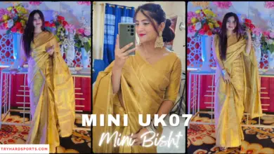 mini bisht aka mini uk 07 in yellow saree