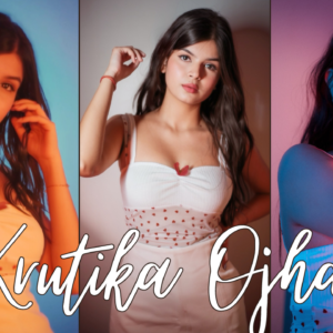 Krutika Ojha in bold white dress