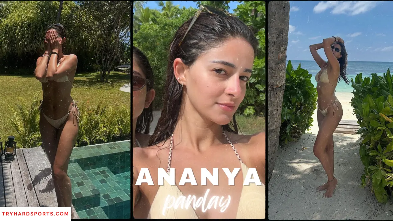 Ananya Panday poses in a skimpy bikini