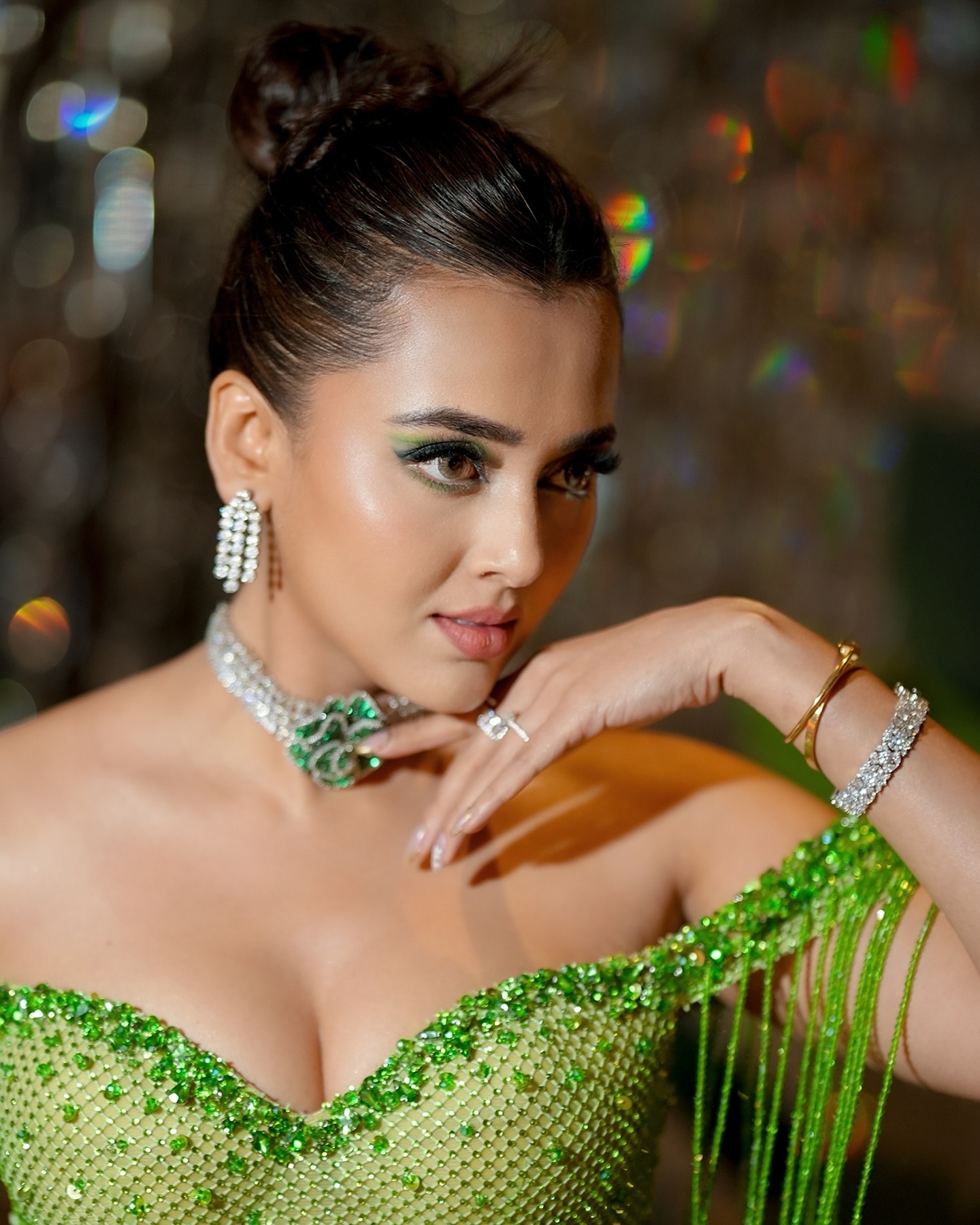 Tejasswi Prakash’s Off-Shoulder Mesh Floor-Length Dress: A Rs 14,40,000 Statement of Elegance Tejasswi Prakash’s Off-Shoulder Mesh Floor-Length Dress: A Rs 14,40,000 Statement of Elegance